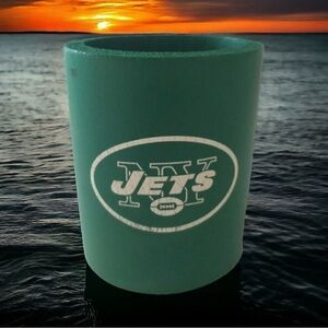 New York Jets KOOZIE Can Holder Cozy Insulated Soda Beer Styrofoam Green NFL